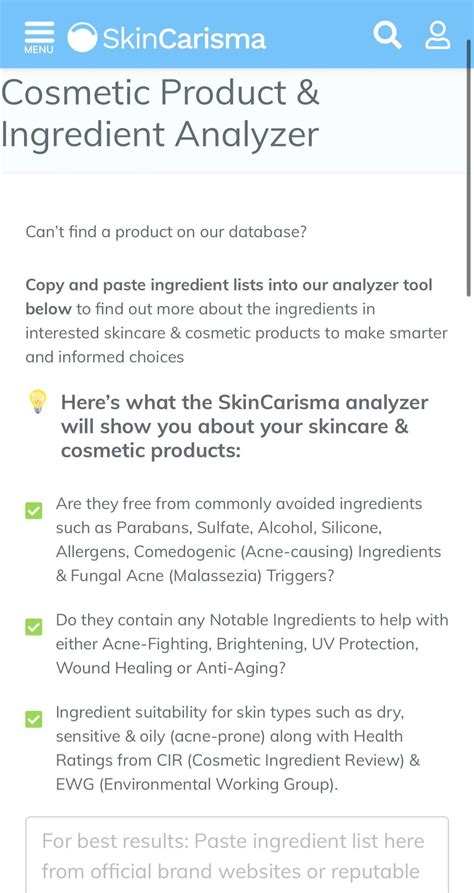 Skincarisma; What is ingredient analysis .